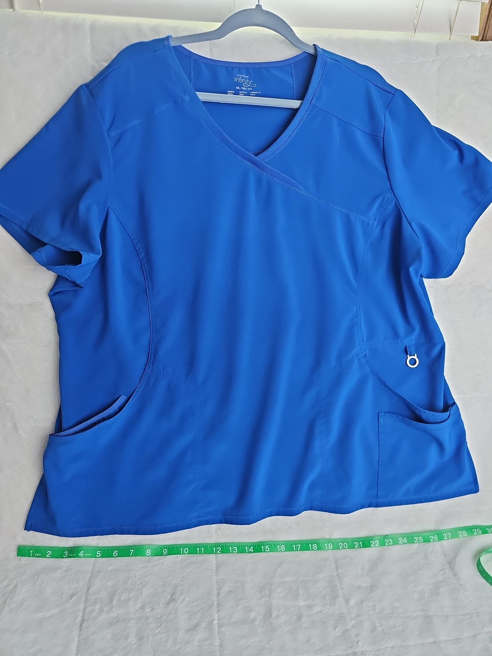 Women's Cherokee Infinity Royal Blue Scrub Top Sz 3x